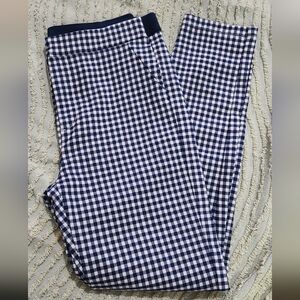 Women's Blue Checkered Pants